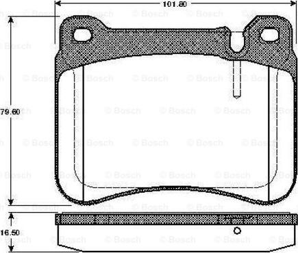 Triscan P 50 073X - Комплект спирачно феродо, дискови спирачки vvparts.bg