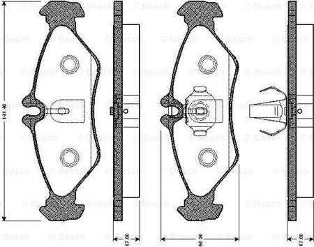 HELLA 8DB 355 008-341 - Комплект спирачно феродо, дискови спирачки vvparts.bg