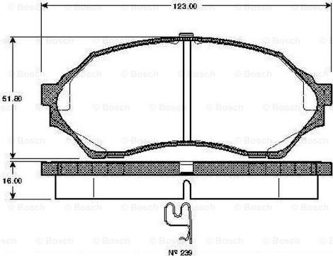 Remsa 699.00 - Комплект спирачно феродо, дискови спирачки vvparts.bg