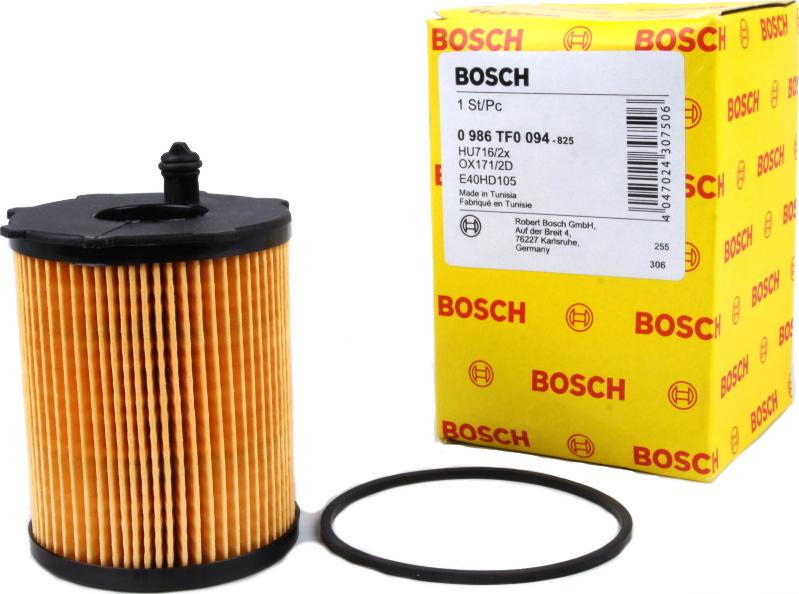 BOSCH 0 986 TF0 094 - Маслен филтър vvparts.bg