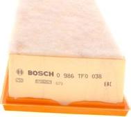 BOSCH 0 986 TF0 038 - Въздушен филтър vvparts.bg