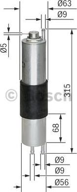 BOSCH 0 450 905 952 - Горивен филтър vvparts.bg