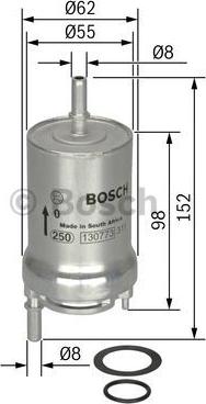 BOSCH 0 450 905 925 - Горивен филтър vvparts.bg