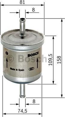 BOSCH 0 450 905 095 - Горивен филтър vvparts.bg