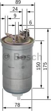 BOSCH 0 450 906 267 - Горивен филтър vvparts.bg