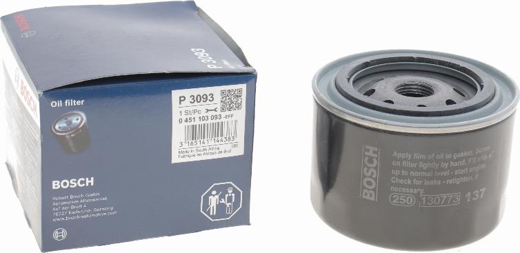 BOSCH 0 451 103 093 - Маслен филтър vvparts.bg