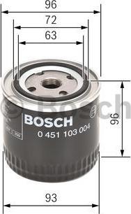 BOSCH 0 451 103 004 - Маслен филтър vvparts.bg