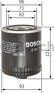 BOSCH 0 451 103 028 - Маслен филтър vvparts.bg