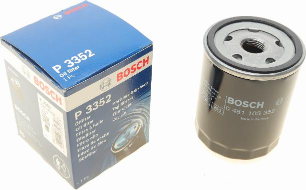 BOSCH 0 451 103 352 - Маслен филтър vvparts.bg