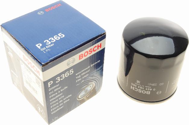 BOSCH 0 451 103 365 - Маслен филтър vvparts.bg