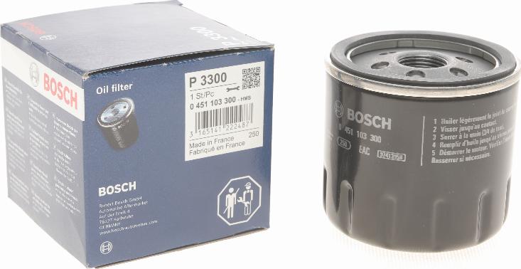 BOSCH 0 451 103 300 - Маслен филтър vvparts.bg