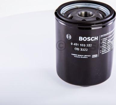 BOSCH 0 451 103 322 - Маслен филтър vvparts.bg