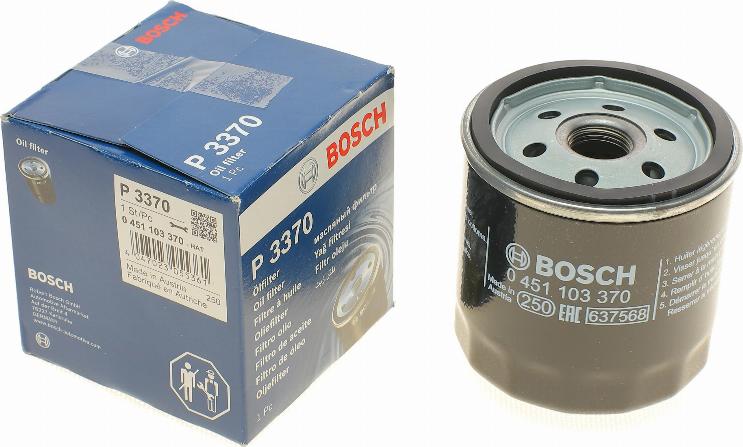 BOSCH 0 451 103 370 - Маслен филтър vvparts.bg