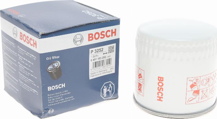 BOSCH 0 451 103 252 - Маслен филтър vvparts.bg