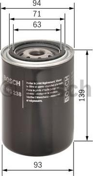 BOSCH 0 451 103 238 - Маслен филтър vvparts.bg