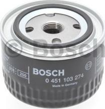 BOSCH 0 451 103 274 - Маслен филтър vvparts.bg