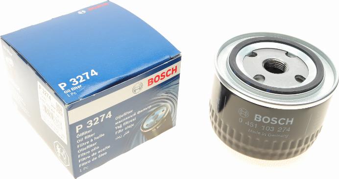 BOSCH 0 451 103 274 - Маслен филтър vvparts.bg