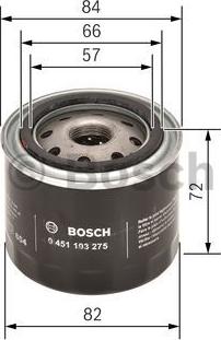 BOSCH 0 451 103 275 - Маслен филтър vvparts.bg