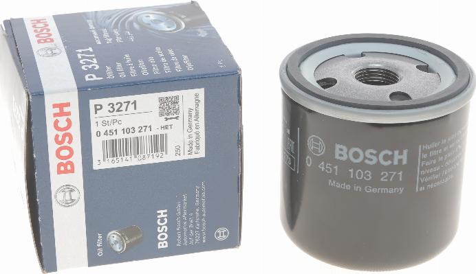 BOSCH 0 451 103 271 - Маслен филтър vvparts.bg