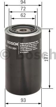 BOSCH 0 451 203 001 - Маслен филтър vvparts.bg