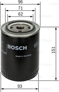 BOSCH 0 451 203 012 - Маслен филтър vvparts.bg