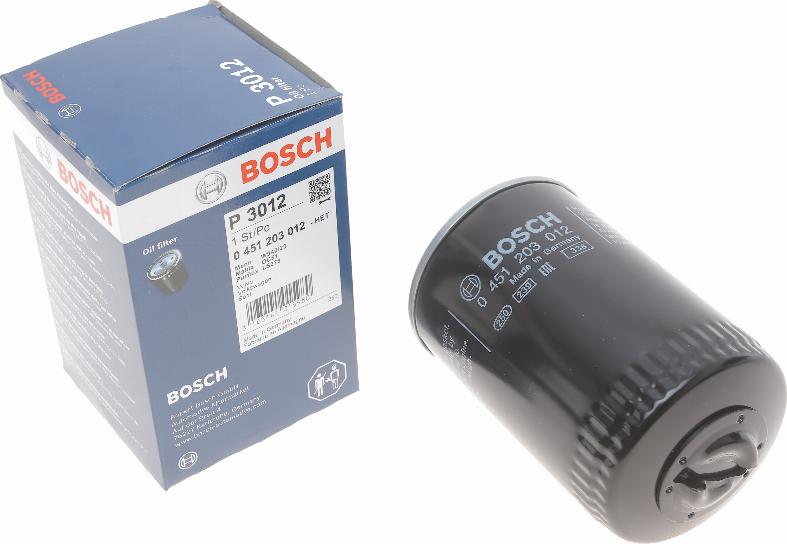 BOSCH 0 451 203 012 - Маслен филтър vvparts.bg