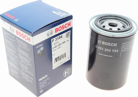 BOSCH 0 451 203 194 - Маслен филтър vvparts.bg