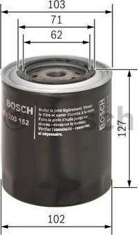 BOSCH 0 451 203 152 - Маслен филтър vvparts.bg