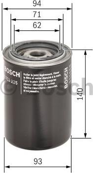 BOSCH 0 451 203 235 - Маслен филтър vvparts.bg