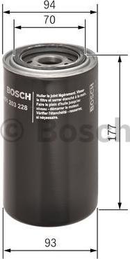 BOSCH 0 451 203 228 - Маслен филтър vvparts.bg