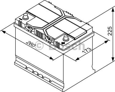 BOSCH 0 092 S40 260 - Стартов акумулатор vvparts.bg