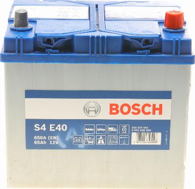 BOSCH 0 092 S4E 400 - Стартов акумулатор vvparts.bg