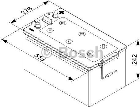 BOSCH 0 092 T50 800 - Стартов акумулатор vvparts.bg