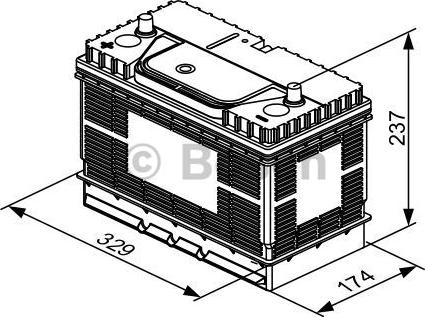 BOSCH 0 092 T30 500 - Стартов акумулатор vvparts.bg