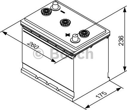 BOSCH 0 092 T30 620 - Стартов акумулатор vvparts.bg