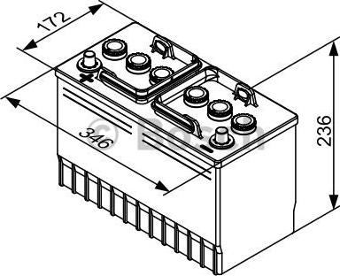 BOSCH 0 092 T30 360 - Стартов акумулатор vvparts.bg