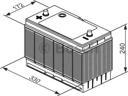 BOSCH 0 092 T30 330 - Стартов акумулатор vvparts.bg