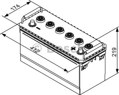 BOSCH 0 092 T30 720 - Стартов акумулатор vvparts.bg