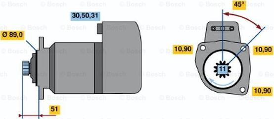 BOSCH 0 001 416 044 - Стартер vvparts.bg