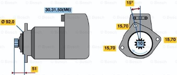 BOSCH 0 001 416 046 - Стартер vvparts.bg