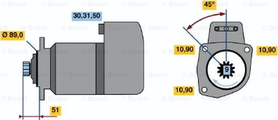 BOSCH 0 001 416 060 - Стартер vvparts.bg