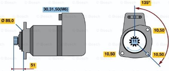 BOSCH 0 001 416 003 - Стартер vvparts.bg