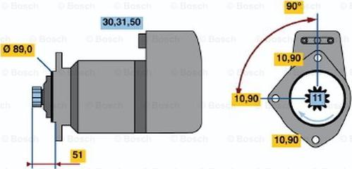 BOSCH 0 001 416 033 - Стартер vvparts.bg