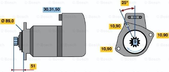 BOSCH 0 001 416 026 - Стартер vvparts.bg