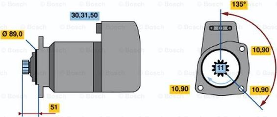 BOSCH 0 001 416 075 - Стартер vvparts.bg