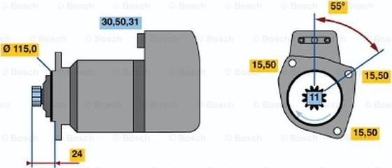 BOSCH 0 001 417 059 - Стартер vvparts.bg