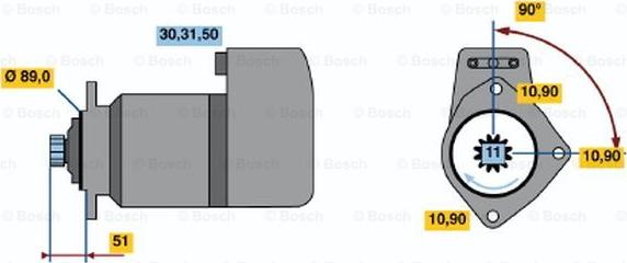 BOSCH 0 001 417 068 - Стартер vvparts.bg