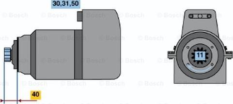 BOSCH 0 001 417 031 - Стартер vvparts.bg