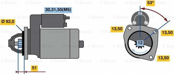 BOSCH 0 001 420 024 - Стартер vvparts.bg