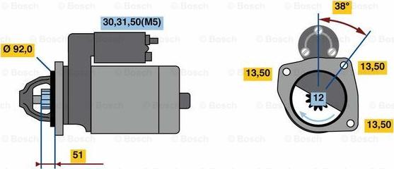 BOSCH 0 001 420 025 - Стартер vvparts.bg